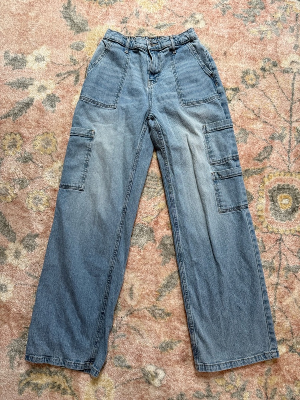 Casual Cargo Denim Pants